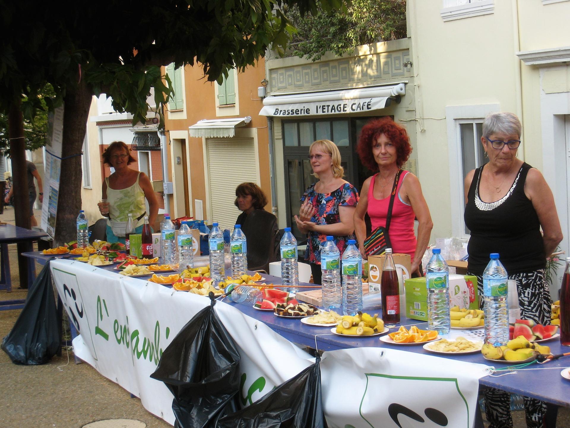 Ravitaillement à l'arrivée Boucles de Cézelly 2018