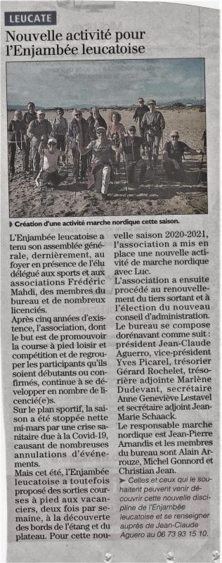 Article marche nordique